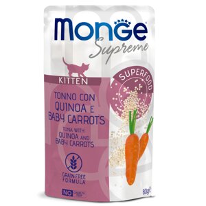 Monge Supreme Kitten пауч для котят (Тунец, киноа и морковь, 80 г.)