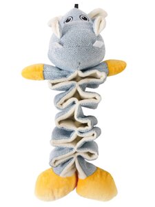 Mr. Kranch игрушка для собак бегемотик с карманами под лакомство (36 см.)