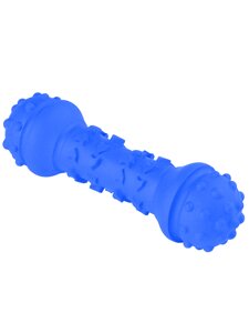 Mr. Kranch игрушка для собак гантель дентальная с ароматом курицы (18 см., Синий)