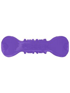 Mr. Kranch игрушка для собак гантель дентальная с пищалкой с ароматом сливок (22 см., Фиолетовый)