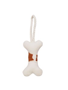 Mr. Kranch игрушка для собак косточка с канатом (31 х 9 х 4 см., Бежевый)