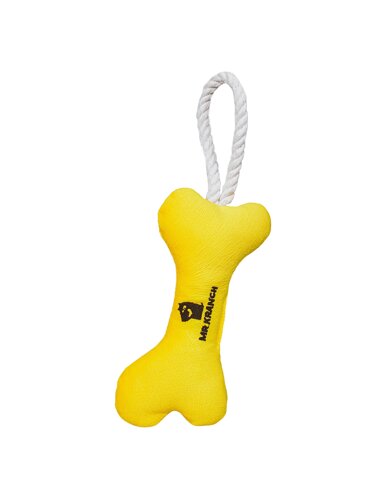 Mr. Kranch игрушка для собак косточка с канатом (31 х 9 х 4 см., Желтый)