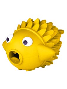 Mr. Kranch игрушка для собак рыба-ёрш с ароматом сливок (12 см., Желтый)
