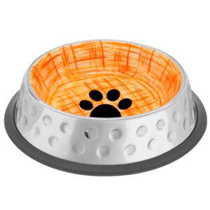 Mr. Kranch миска из нержавеющей стали с керамическим покрытием Candy (250 мл., Оранжевая)