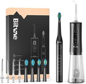 Набор из электрической зубной щетки и портативного ирригатора Bitvae D2 Daily Toothbrush C2 (4 насадки к щетке + 4 насадки к ирригатору) (D2+С2) GLOBA