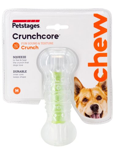 Petstages игрушка Хрустящая косточка резиновая (средняя) для собак (12 см.)