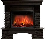 Портал Firelight Pietra Nuovo 25, камень сланец чёрный, шпон венге (НС-1308870)