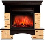 Портал Firelight Pietra Nuovo 25, камень сланец натуральный, шпон темный дуб (НС-1346696)