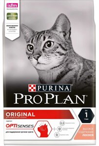 Pro Plan Original Adult корм для взрослых кошек (Лосось, 400 гр.)