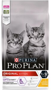 Pro Plan Original Kitten корм для котят от 1 до 12 месяцев (Курица, 1,5 кг.)