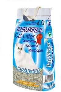 Pussy-cat наполнитель цеолитовый впитывающий (3 кг., 4,5 л.)