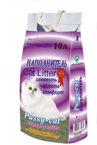 Pussy-cat наполнитель минеральный комкующийся (7 кг., 10 л.)