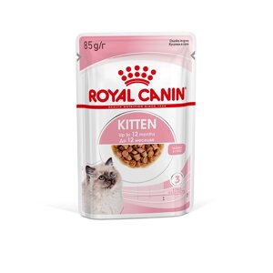 Royal Canin Kitten Instinctive пауч для котят (кусочки в соусе) (Мясо, 85 г.)