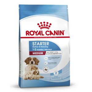 Royal Canin Medium Starter для щенков до 2 месяцев, беременных и кормящих сук средних пород (Курица, 12 кг.)