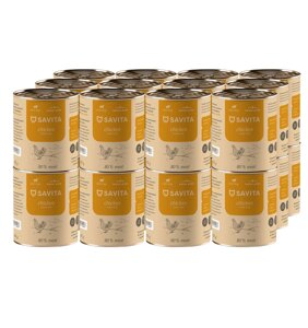 SAVITA консервы для собак (Курица, 410 г. упаковка 24 шт)