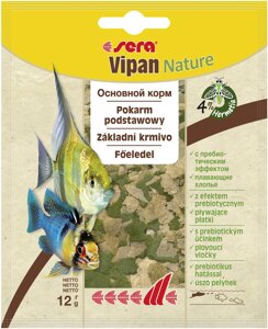SERA Vipan Nature корм для всех видов рыб (хлопья) (12 г.)