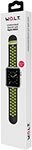 Силиконовый браслет W. O. L. T. для Apple Watch 42 мм, черный зеленый