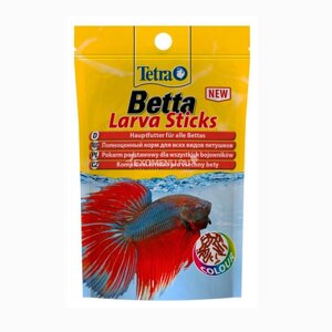 Tetra Betta LarvaSticks корм для петушков и других лабиринтовых рыб (в форме мотыля) (5 г.)