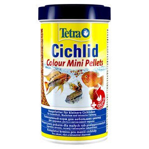 Tetra Cichlid Colour Mini корм для улучшения окраса всех видов небольших цихлид (шарики) (500 мл.)
