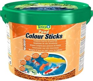 Tetra Pond Color Sticks корм для прудовых рыб палочки для окраски (10 л.)