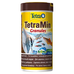 TetraMin Granules (гранулы) для всех видов декоративных рыб (250 мл.)