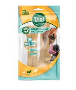 Triol Dental лакомство для собак средних пород косточки жевательные (105 г.)