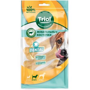Triol Dental лакомство для собак средних пород косточки жевательные (120 г.)