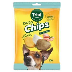 Triol Fun Food лакомство для собак Чипсы (Курица, 100 г.)