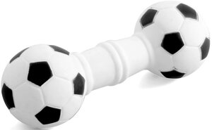 Triol игрушка Гантель футбольная для собак (17 см.)