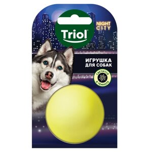 Triol игрушка из винила Night City Мяч-неон для собак (5 см.)
