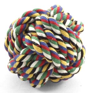 Triol игрушка Верёвка-плетеный мяч для собак (70 мм.)