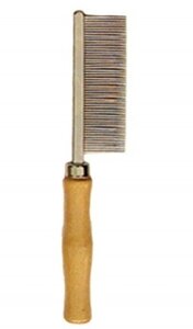 Triol Расческа с частыми зубцами и деревянной ручкой (250 мм.)