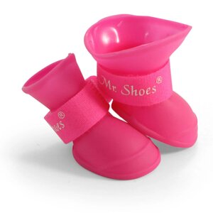 Triol Сапоги из пластичной резины на липучке Mr. Shoes (Розовый, L, Унисекс)