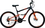 Велосипед Altair ALTAIR MTB FS 26 2.0 disc 2021 рост 18 темно-серый/оранжевый