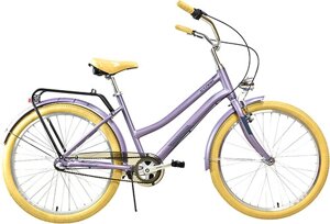 Велосипед Stark Comfort Lady, 3 speed, сиреневый матовый металлик/серый/бежевый, 16 (HQ-0014075)