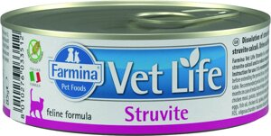 Vet Life Cat Struvite консервы для кошек для растворения струвитных уролитов (Курица, 85 г.)