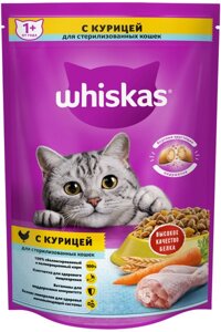 Whiskas для стерилизованных кошек и котов (Курица, 350 г.)