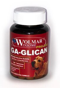 Wolmar Winsome Pro Bio GA-GLICAN синергический хондропротектор для собак (180 шт.)