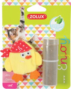 Zolux игрушка для кошек с кошачьей мятой в комплекте цыпочка (7 см.)