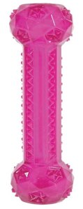 Zolux игрушка из термопластичной резины с пищалкой Хрустящая палочка (25 см., Малиновый)