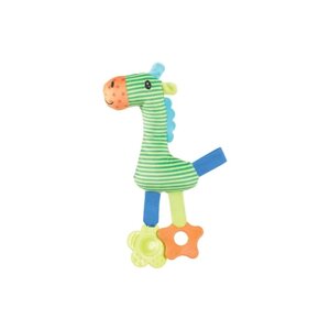 Zolux игрушка плюшевая для щенков с пищалкой Радужный пони (27 см., Зеленый)