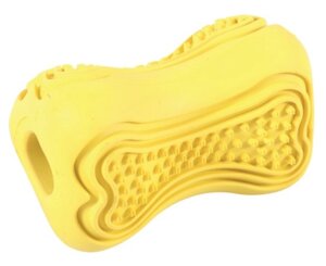 Zolux Titan игрушка кость-кормушка (10 см., Желтая)