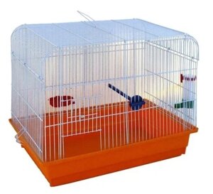 ЗооМарк клетка большая полукруглая для птиц (комплект) (50 х 35 х 40 см.)