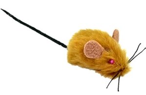 Зооник игрушка Меховая мышь для кошек (4,5 см.)