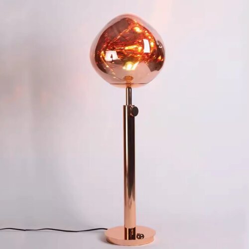 Дизайнерский торшер в стиле постмодерн, лавовая лампа с гальваническим покрытием неправильной формы