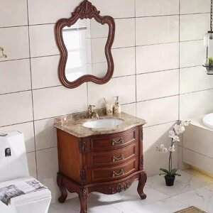 Комплект мебели в классическом стиле для ванной owegon