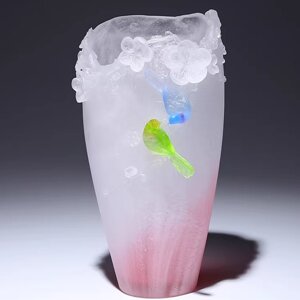 Креативная стеклянная ваза ручной работы/ модель GJLLGJF7304