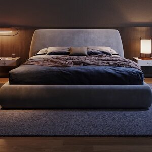 Кровать в итальянском стиле, специализированная ткань