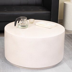 Журнальный столик круглой формы, композитный цемент