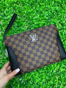 Мужская сумка Louis Vuitton коричневые шашечки